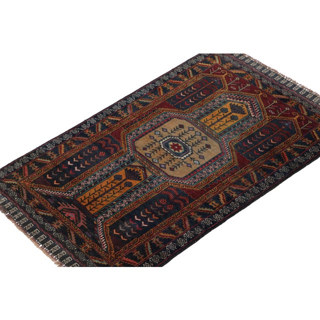 Rug & Kilim Rug & Kilim’s Baluch Tribal Rug With Colorful Geometric Patterns For Sale - Image 4 of 7