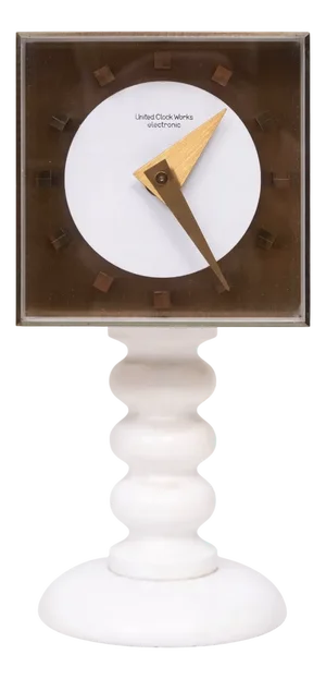 Square Atlanta Electric Table Clock from Kienzle International, Germany, 1960s
