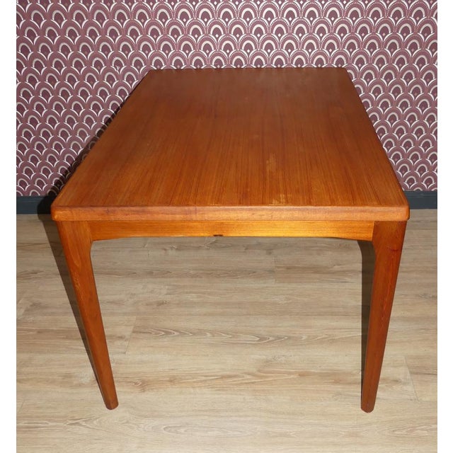 More beautiful Large dining table Danish design in completion, Henning Kjaernulf for Vejle Stole & Møbelfabrik Absolutely...