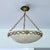 Stone French Art Deco Alabaster and Bronze Pendant Light, 1930s For Sale - Image 7 of 18