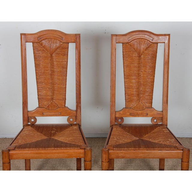 Chairs in the style of Charles Dudouyt, 1950, Set of 6 For Sale - Image 3 of 14