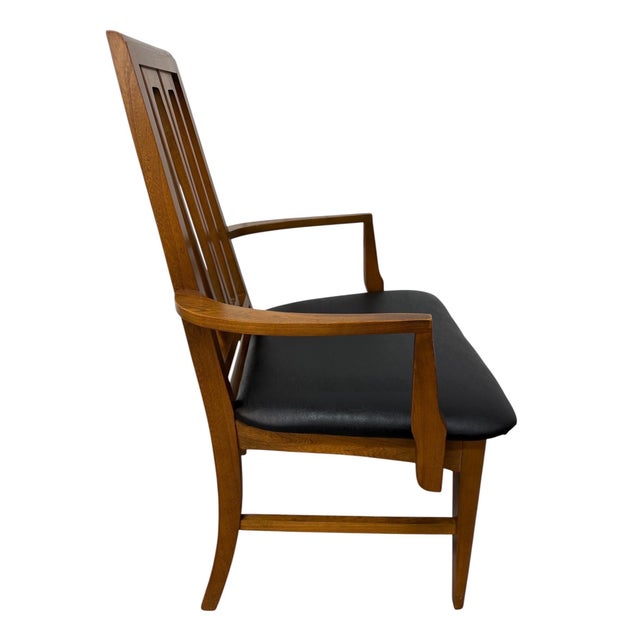 Mid-Century Modern Young MFG Co. Walnut Dining Chairs - Set of 6 - Restored! For Sale In Philadelphia - Image 6 of 10