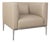 Jaan Lounge Chair in Cream Leather and Chrome from Walter Knoll / Wilhelm Knoll For Sale