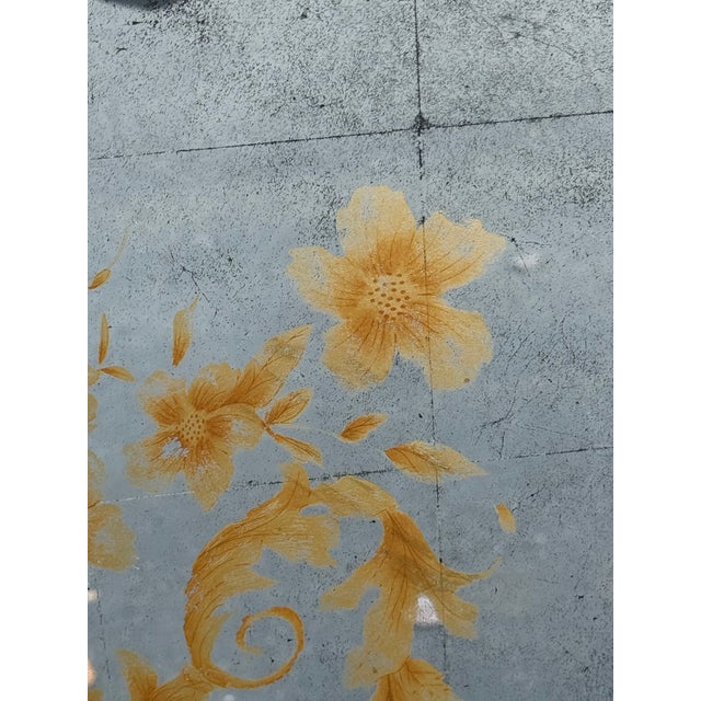 2000 - 2009 John Richards Églomisé Antiqued Giltwood Mirror For Sale - Image 5 of 8