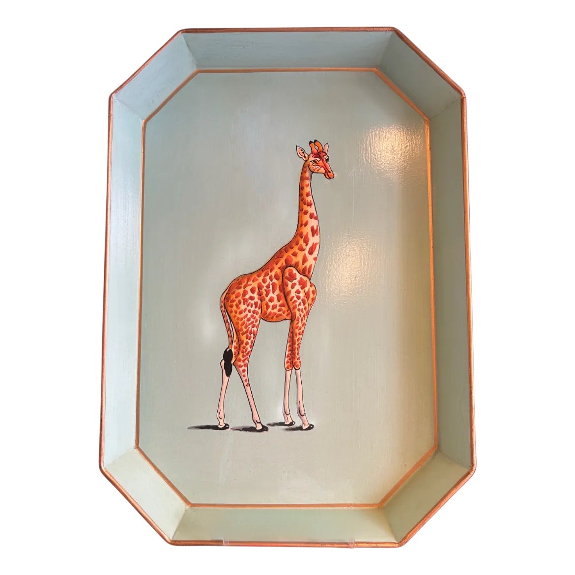 Giraffe Rectangular Tray by Les Ottomans | Chairish