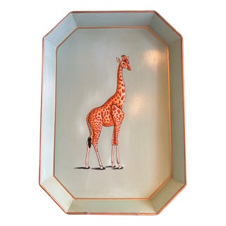 Giraffe Rectangular Tray by Les Ottomans For Sale