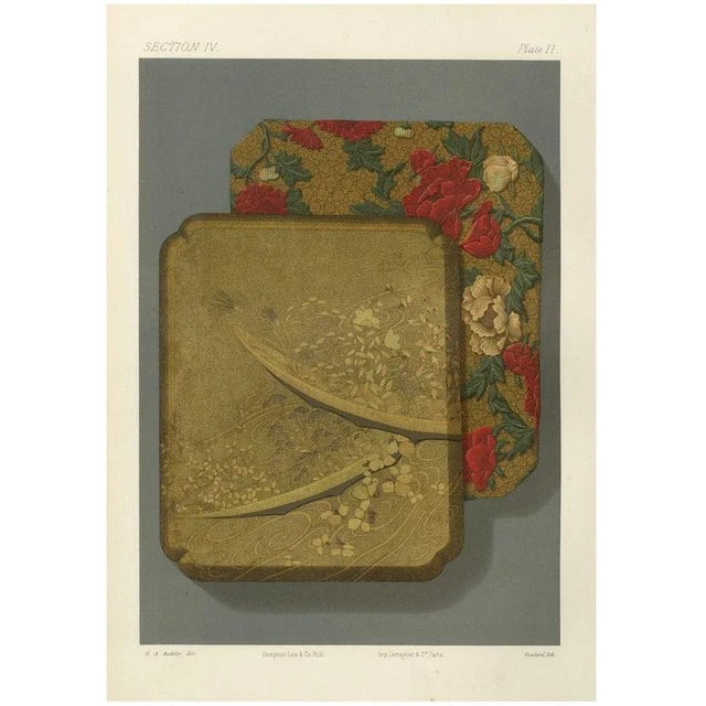 Japanese Lacquer and Textile Tray Designs, 1880s, Paper For Sale - Image 10 of 10