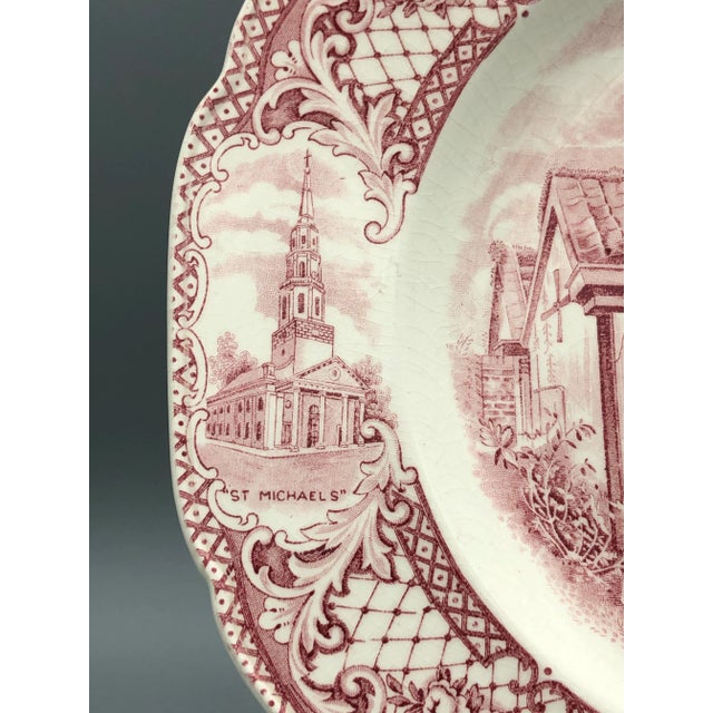 1st Edition China Hall Charleston Scene Plate For Sale In Charleston - Image 6 of 11