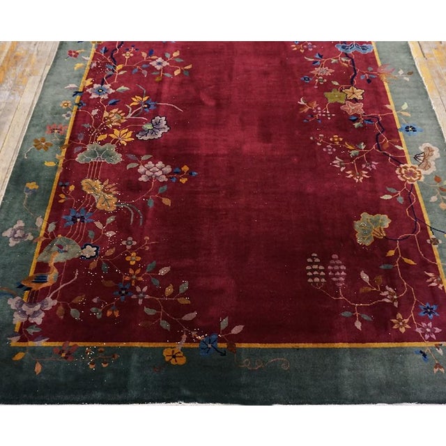 1920s Chinese Art Deco Carpet For Sale - Image 12 of 13