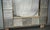 Gold Mid-Century Italian Murano Silver Art Glass and Brass Console Wall Mirror For Sale - Image 8 of 11
