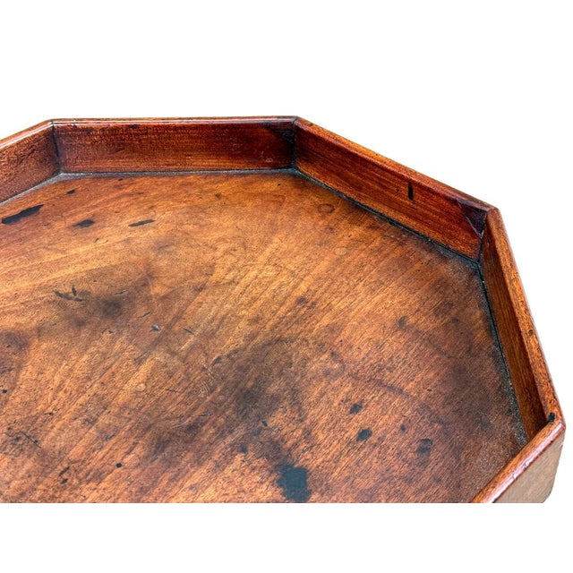 Antique Georgian Mahogany Torchere Candle Stand, 1750 For Sale - Image 9 of 11