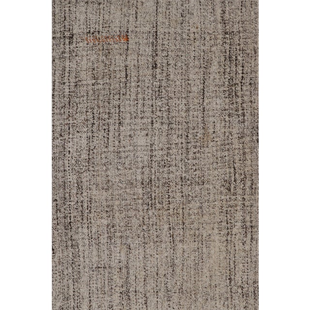 Modern Kilim Striped Beige Gray and Green Transitional Flatweave by Rug & Kilim For Sale In New York - Image 6 of 7