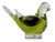 Chartreuse Green Murano Glass Dove Sculpture from Seguso Vetri Darte, 1960s For Sale