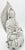 Blance de Chine Dehua Porcelain Kwan Yin/Guan Yin has measurements of approximately 7.5"x4.5"x13.25".
