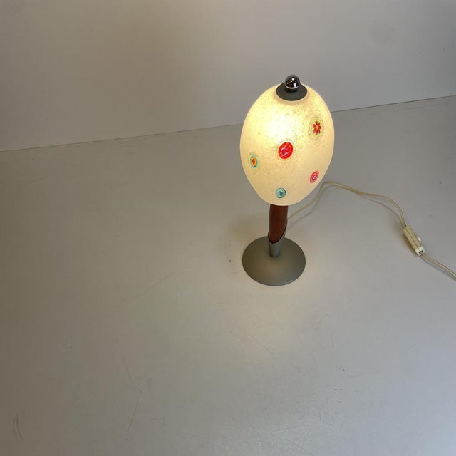 Murano Table Lamp with Murine, 1990s For Sale - Image 6 of 11