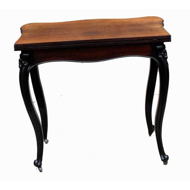 19th Century Rosewood Card Tables, 1860, Set of 2 For Sale - Image 14 of 15