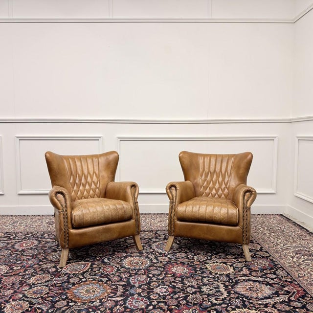 Vintage Aviator Armchair in Sheep Leather, Set of 2, in Good conditions. Designed 1970 to 1979