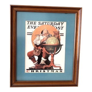 Norman Rockwell Christmas Saturday Evening Post Cover Print – Dec 4, 1926 Framed Reproduction For Sale