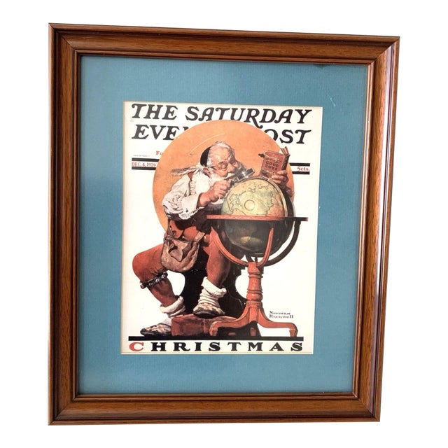 Norman Rockwell Christmas Saturday Evening Post Cover Print – Dec 4, 1926 Framed Reproduction For Sale