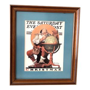Norman Rockwell Christmas Saturday Evening Post Cover Print – Dec 4, 1926 Framed Reproduction