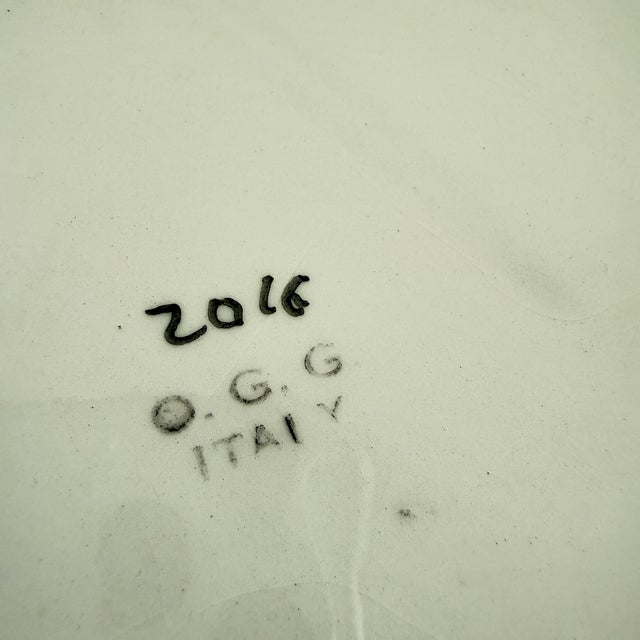 Mid 20th Century Italian Yellow Lemon on Green Leaf Platter For Sale - Image 13 of 13