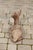 Brown 1950s French Vintage Seated Deer Painted Sculpture Cast in Reconstituted Stone For Sale - Image 8 of 8