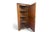 Wood Antique Single-Door Corner Wardrobe with Internal Shelves For Sale - Image 7 of 9