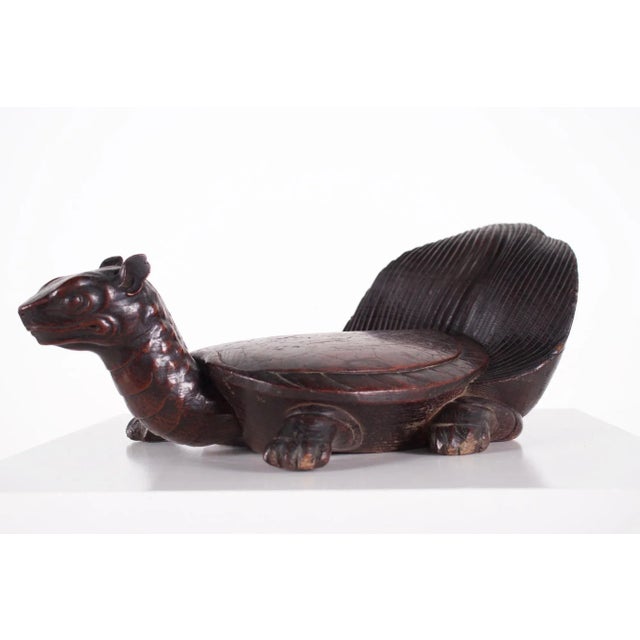 Wood Okimono Tortoise, 1890s-1910s For Sale - Image 7 of 12