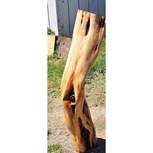 Hand Carved Wood Pedestal For Sale - Image 9 of 12
