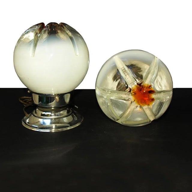 Toni Zuccheri Chromed Metal & Glass Table Lamp by Toni Zuccheri for VeArt, 1970s For Sale - Image 4 of 11