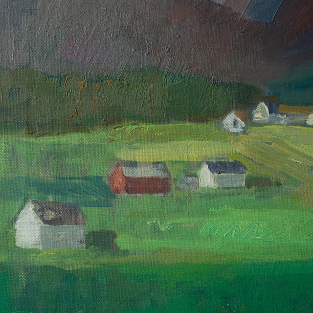 Farmhouse Palle Kierulf Mountain Landscape, Eidsbygda, Norge, c.1948 For Sale - Image 3 of 10