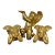 Set of 3 Vintage Hollywood Regency Gilded Cherub Putti Sculptures - Cast Composite Angels For Sale