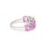 Natural 2.66 cts pink sapphire & 0.06 cts diamond S alphabet ring in 18k gold For Sale - Image 17 of 18
