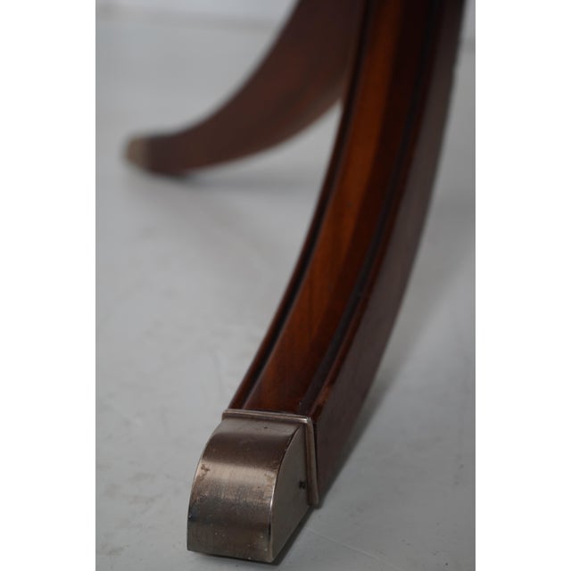 Brown Ethan Allen Mahogany Inlaid Dining Table For Sale - Image 8 of 18