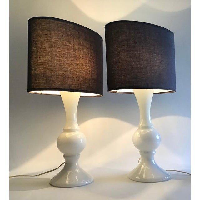 Glass Glass Table Lamps from Luxus, 1960s, Set of 2 For Sale - Image 7 of 11