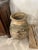 Classic terracotta garden jar from France called “Biot”. Beautiful accent piece for garden or inside. Minor damage on one...
