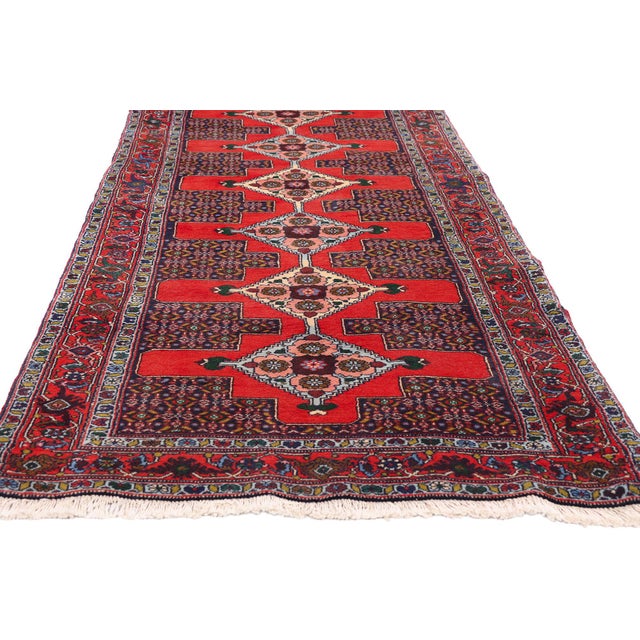 Late 19th Century Persian Senneh Rug, 02'10 X 12'10 For Sale - Image 4 of 10