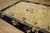 1920s Beige Cream Antique Floral Vase Deco Chinese Peking Knotted Wool Rug For Sale - Image 9 of 11