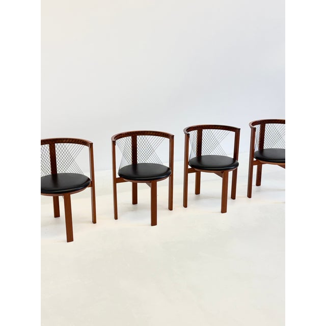 String Chairs by Niels Jørgen Haugesen for Tranekær Furniture, 1970s, Set of 4 For Sale - Image 10 of 18