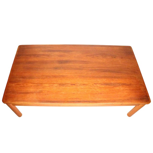 Brown Mid Century Danish Modern Teak Coffee Table by Trioch 1978 For Sale - Image 8 of 13