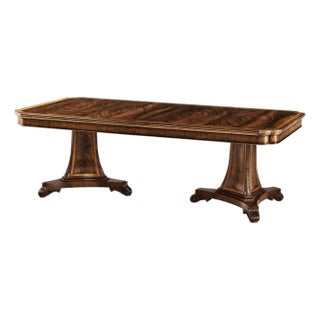 Regency Double Pedestal Dining Table For Sale
