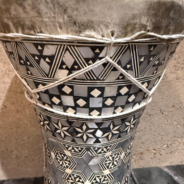 Vintage Darbuka Hand Drum Arab Music Instrument For Sale In San Diego - Image 6 of 9