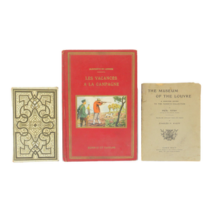 Antique French Book Collection, S/3