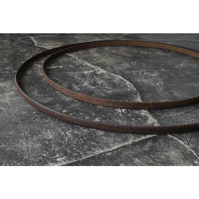 Old Japanese Iron Ring / Circa 20th Century / Wall Hanging Object For Sale - Image 11 of 15