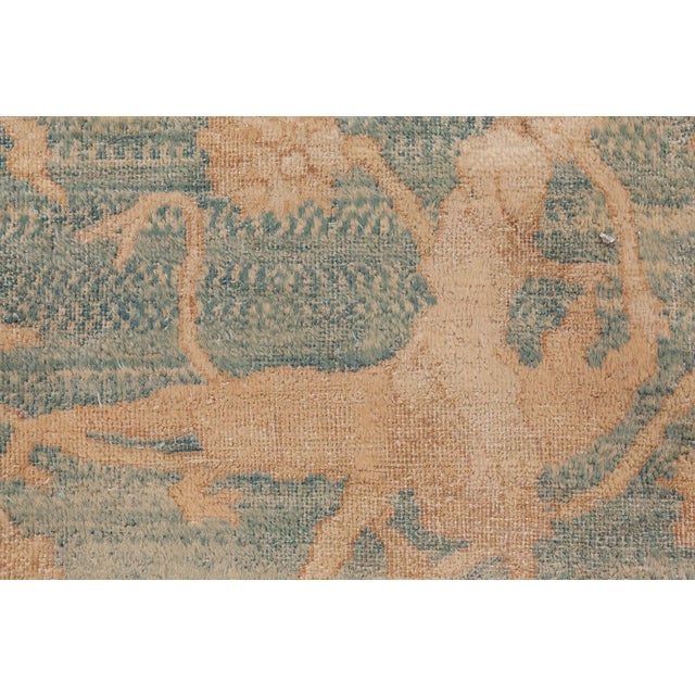 Indian Fine Antique North Indian Rug For Sale - Image 3 of 8