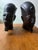 Beautiful Vintage Egyptian Busts Handcarved Stone Bookends Pair For Sale - Image 11 of 12