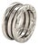 Mid 20th Century Bvlgari B.zero1 Three-Band Ring in 18k White Gold Size EU 49 US 4.5 For Sale