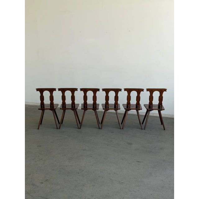 Antique Carved Oak Revival Dining Chairs — Set of 6 For Sale - Image 16 of 18