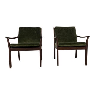 1960s Bruksbo Norwegian Armchairs- a Pair For Sale