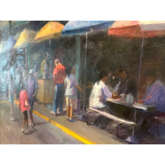Contemporary Original Painting of City Farmer's Market For Sale - Image 9 of 9